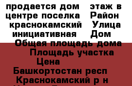 продается дом 1 этаж в центре поселка › Район ­ краснокамский › Улица ­ инициативная  › Дом ­ 8 › Общая площадь дома ­ 56 › Площадь участка ­ 10 › Цена ­ 1 800 000 - Башкортостан респ., Краснокамский р-н, Николо-Березовка п. Недвижимость » Дома, коттеджи, дачи продажа   